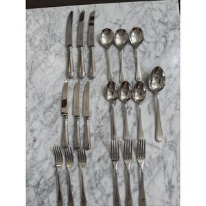 TUDOR CROWN George Butler Sheffield Silver Plated 19 Piece Canteen of Cutlery 3